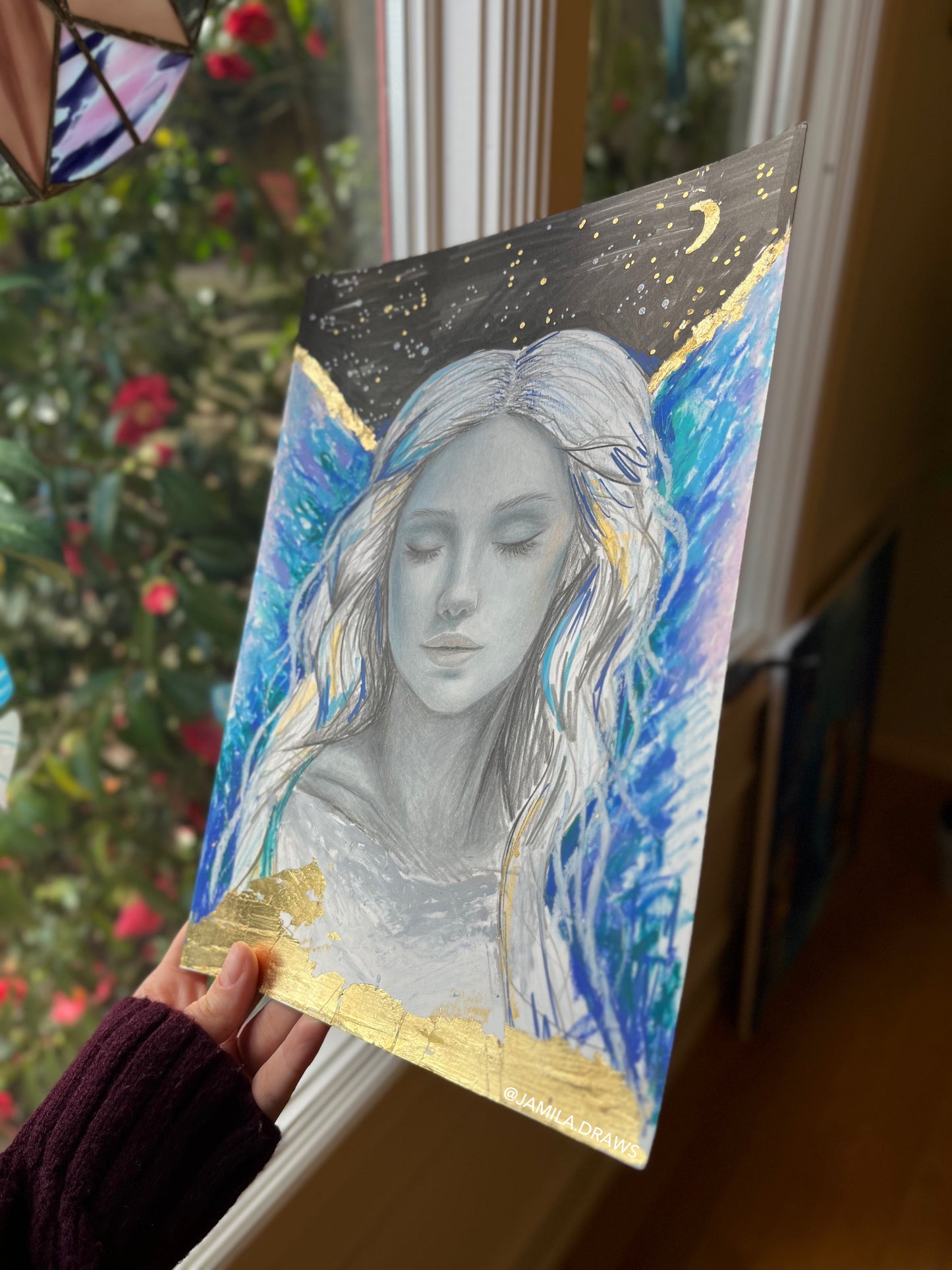 Angel Dreams | Mixed media on paper
