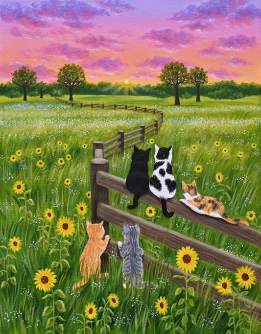 Sunflower Friends Print