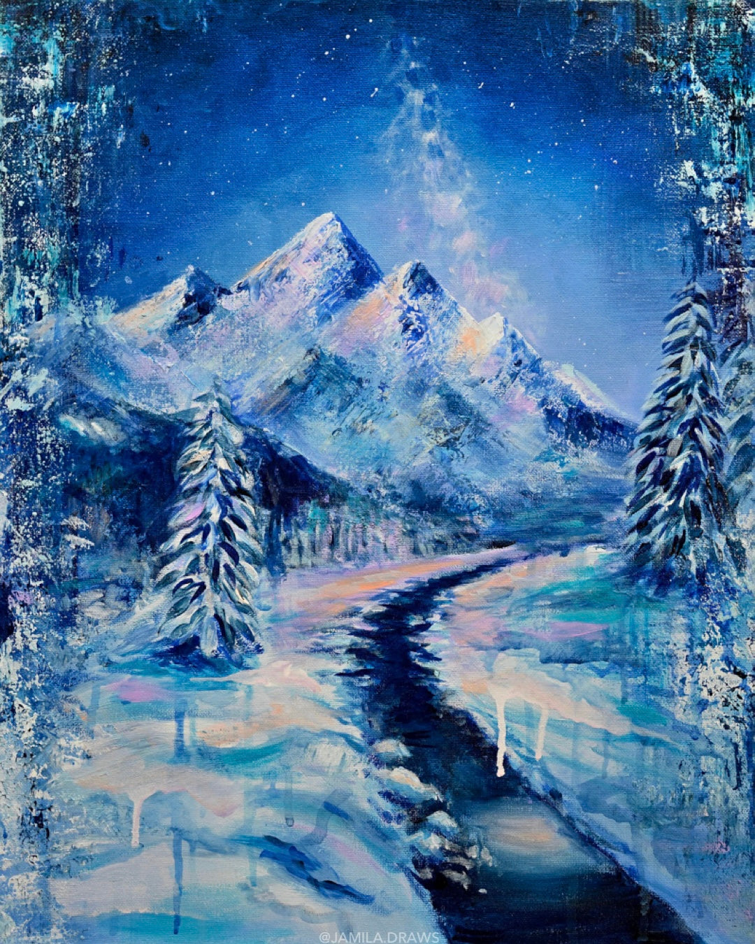 Snowy Mountains Print