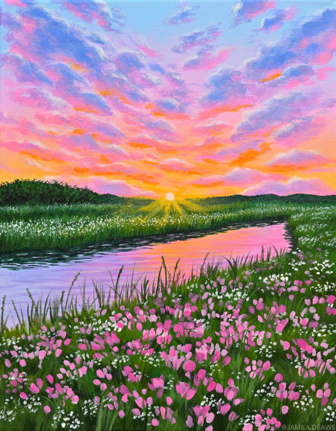 Sunset Meadow Print