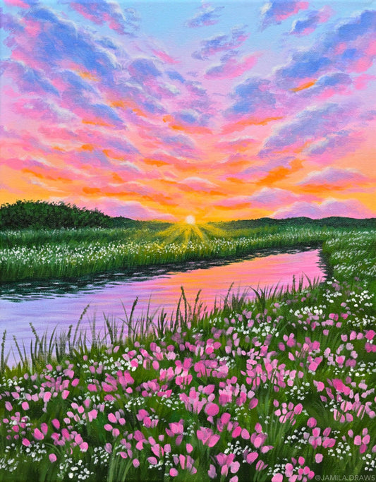 Sunset Meadow Print