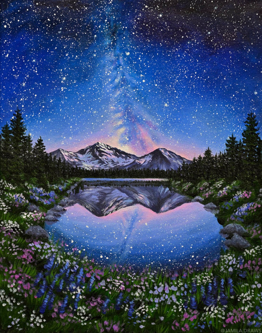Midnight Galaxy Print