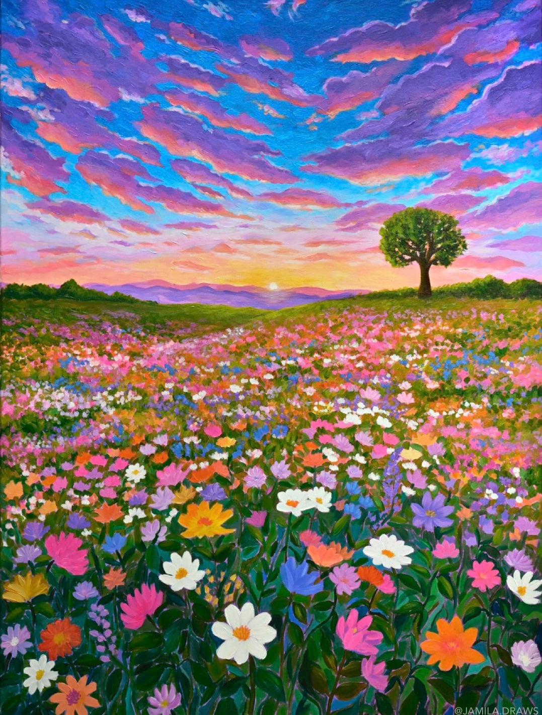 Flowers in Bloom Print