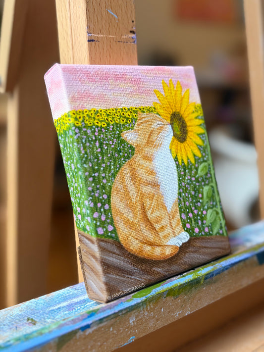 Orange Tabby Kitten | Original Painting