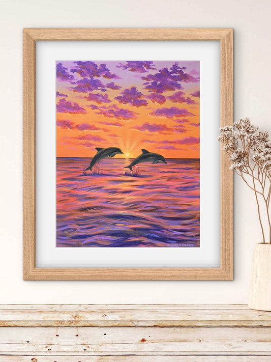 Dolphin Sunset