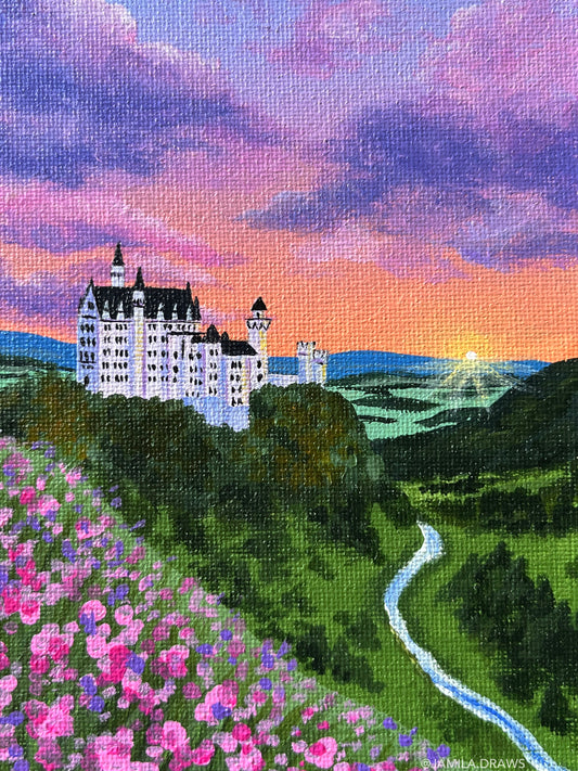 Neuschwanstein Castle | Acrylic on canvas