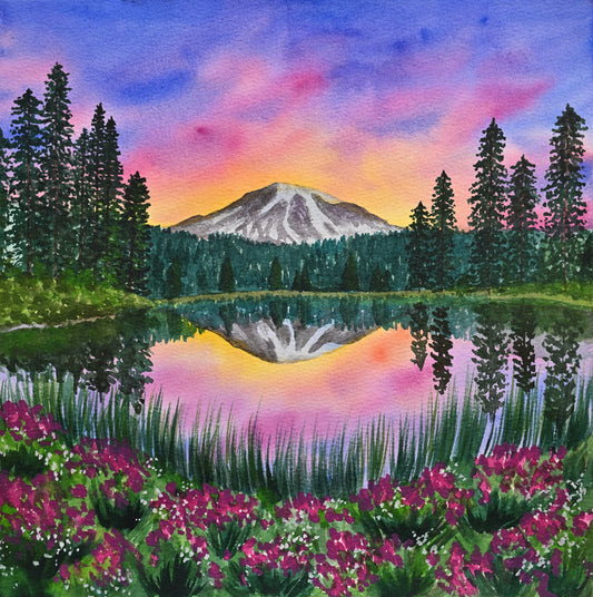 Mt. Rainer Reflection Lake Print