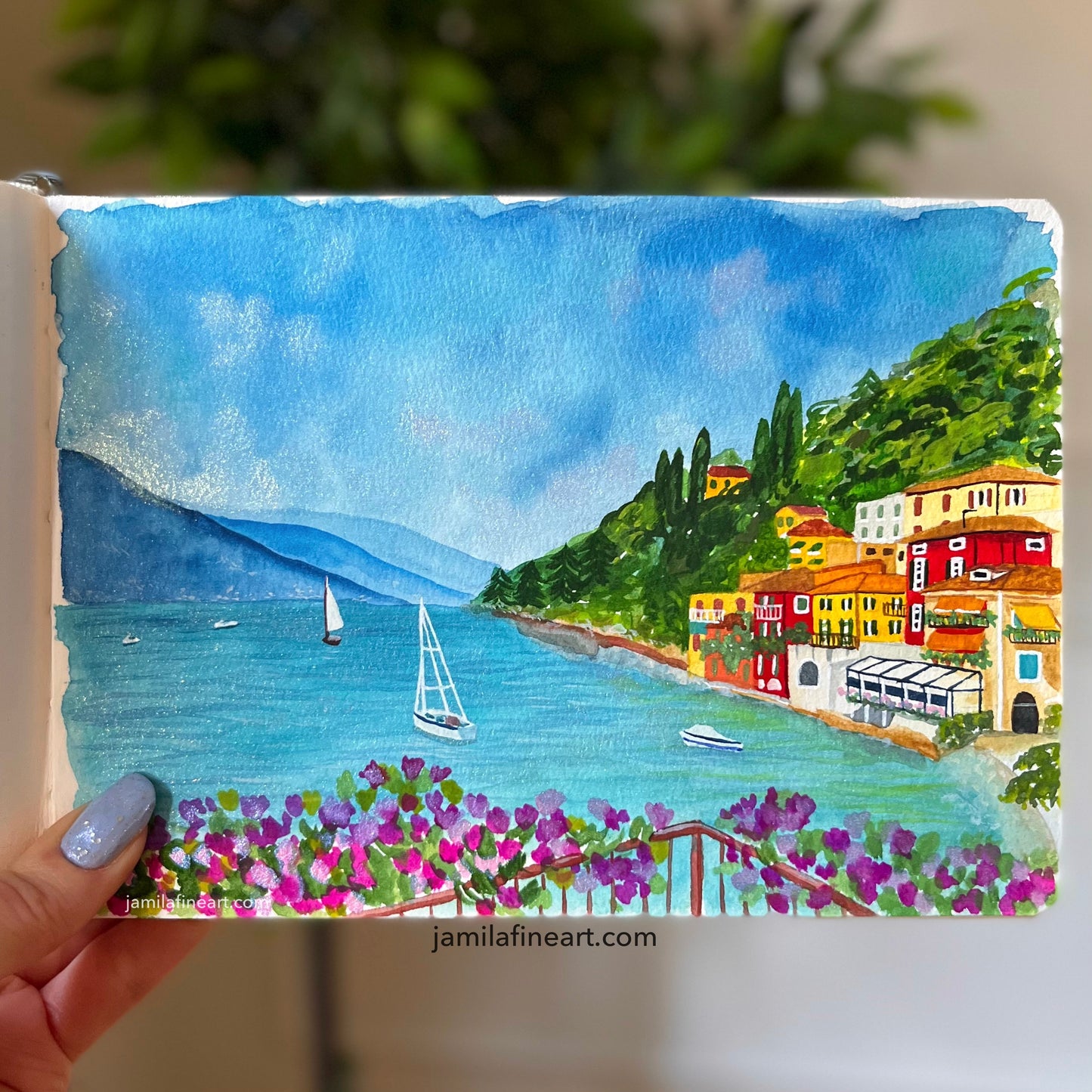 Lake Como | Watercolor on paper