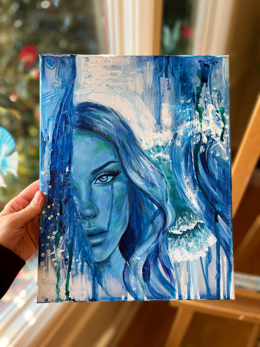 Ocean Blues | Acrylic on canvas