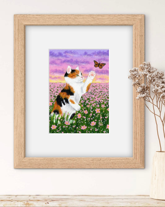 Calico Kitten Print