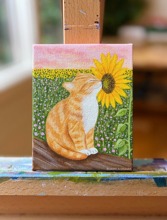 Orange Tabby Kitten | Original Painting