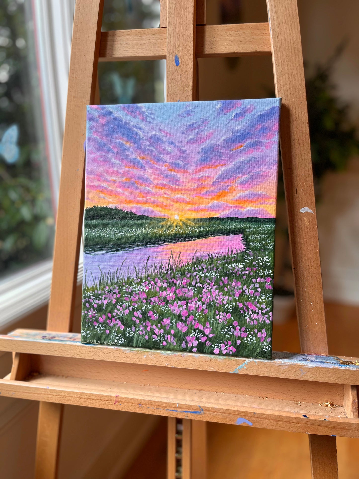 Sunset Meadow | Acrylic on canvas