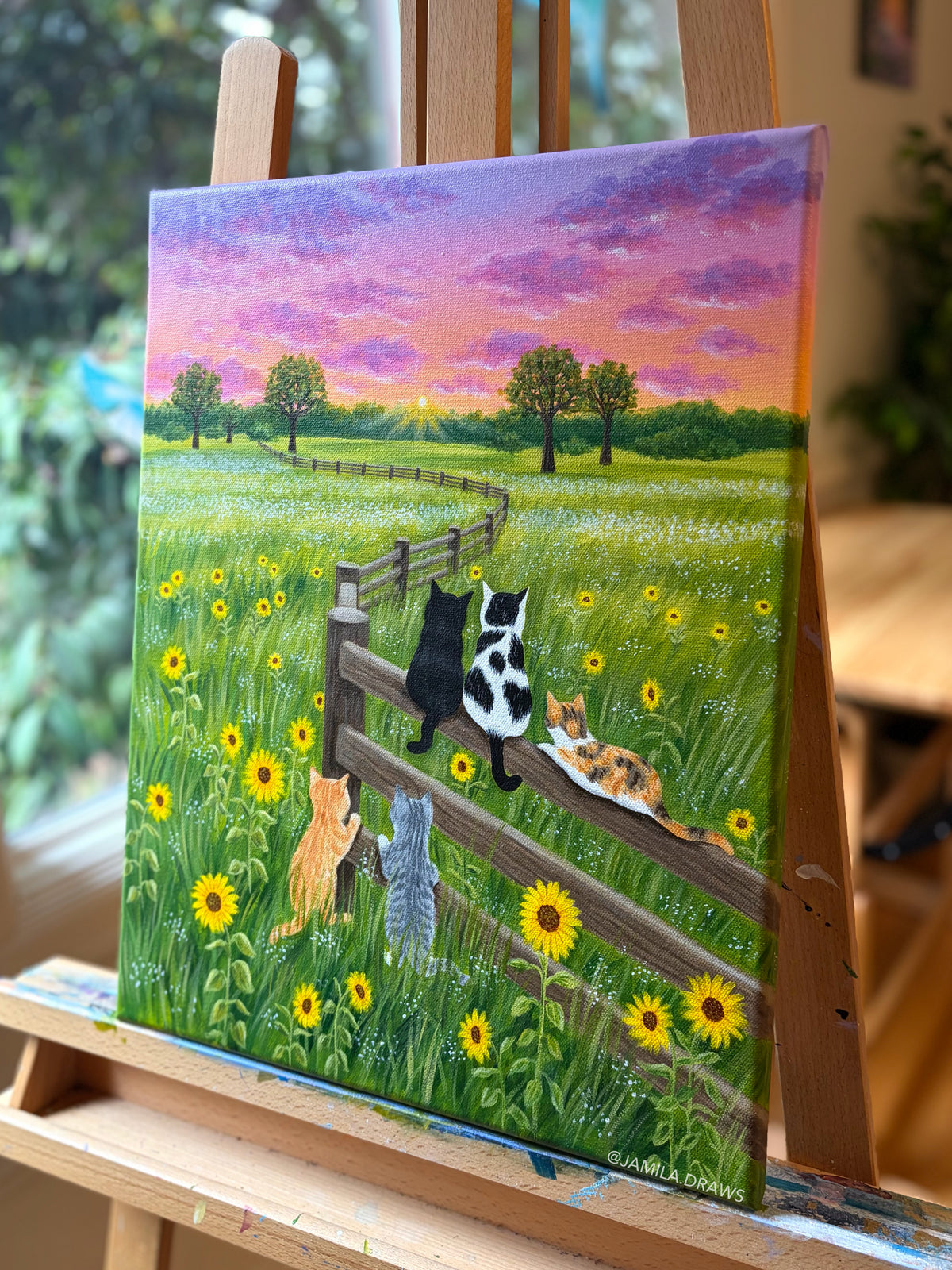 Sunflower Friends| Original Painting