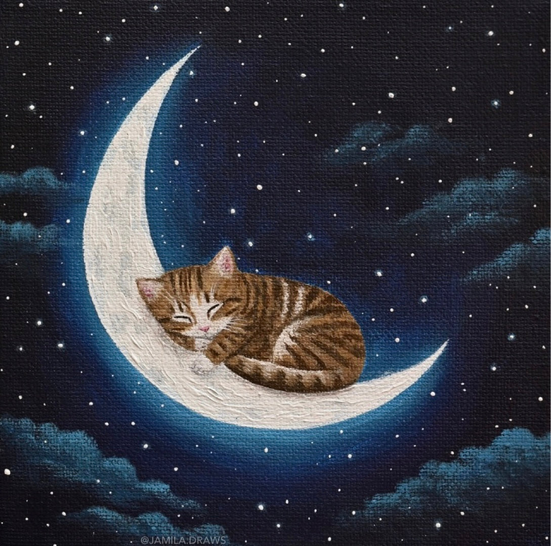 Lunar Nap Print