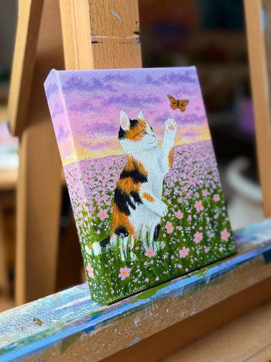 Calico Kitten | Original Painting