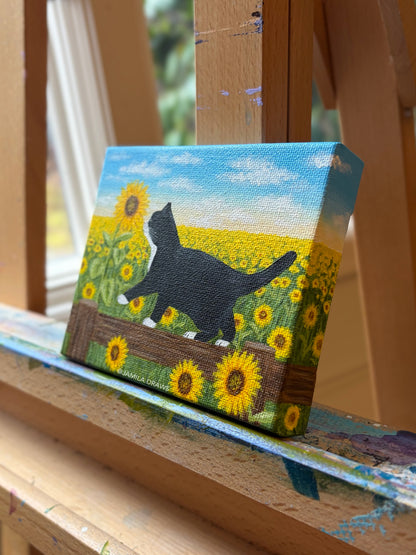 Tuxedo Kitten | Original Painting