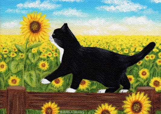 Tuxedo Kitten Print