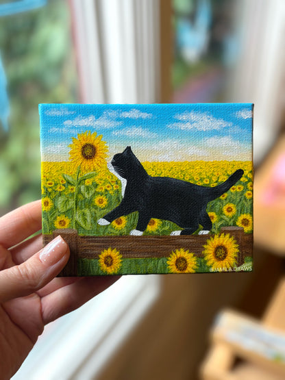 Tuxedo Kitten | Original Painting