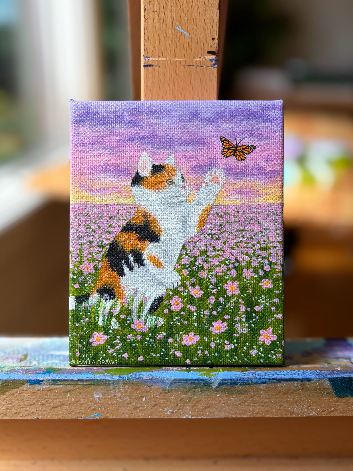 Calico Kitten | Original Painting