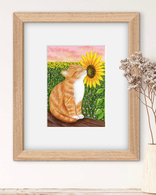 Orange Tabby Kitten Print