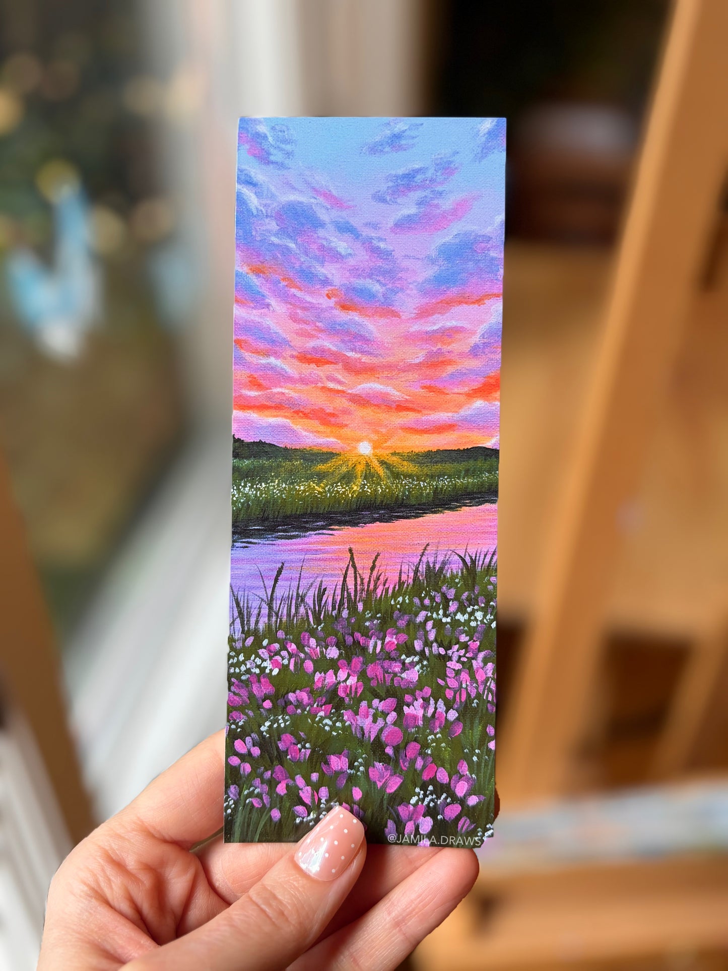 Sunset Meadow Bookmark