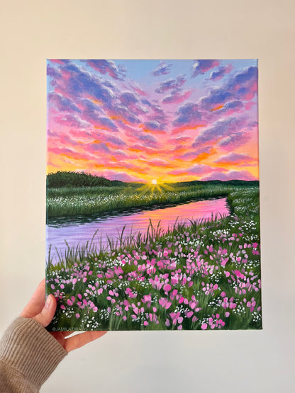 Sunset Meadow | Acrylic on canvas