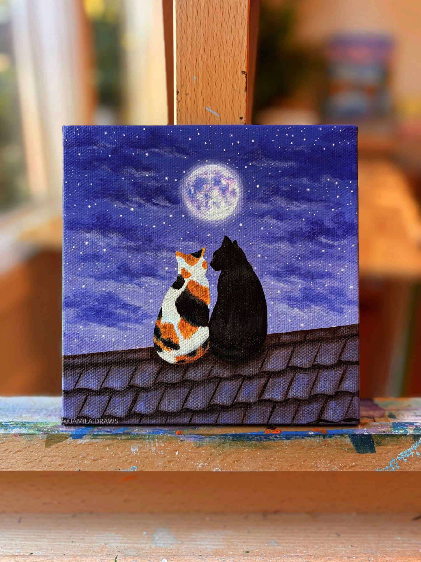 Moonlight Companions | Original Painting