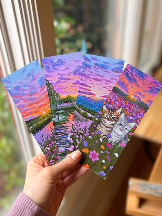 Sunset Bookmark Set