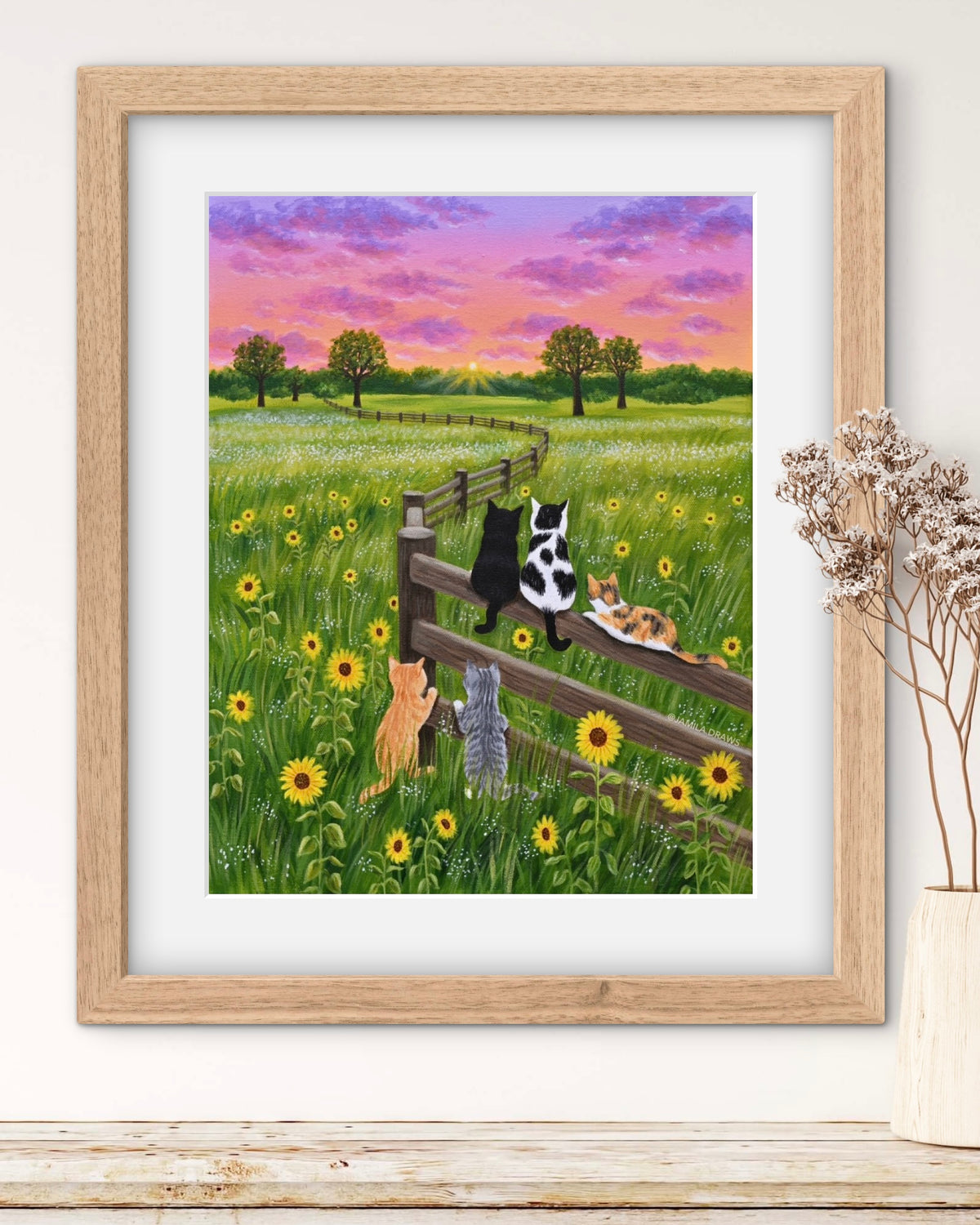 Sunflower Friends Print