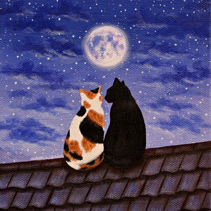 Moonlight Companions Print