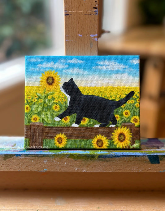 Tuxedo Kitten | Original Painting