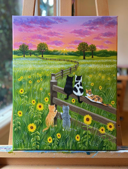 Sunflower Friends| Original Painting