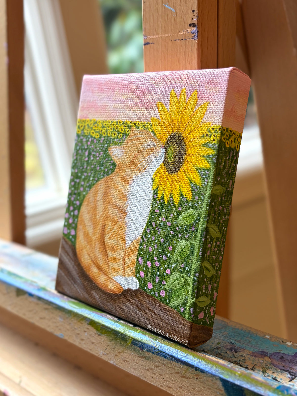 Orange Tabby Kitten | Original Painting