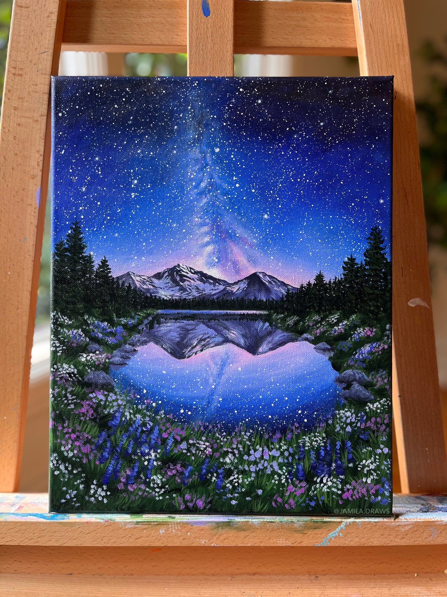 Midnight Galaxy | Acrylic on canvas