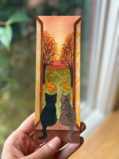 Cozy Cats Bookmark | Original Painting