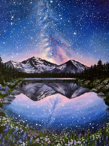 Midnight Galaxy | Acrylic on canvas