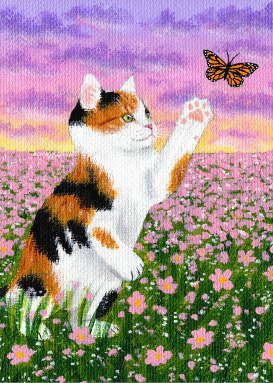 Calico Kitten Print