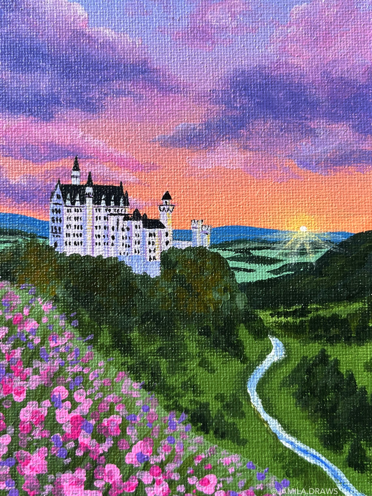 Neuschwanstein Castle | Acrylic on canvas