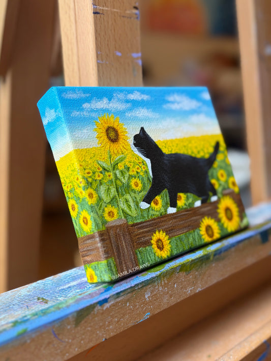 Tuxedo Kitten | Original Painting