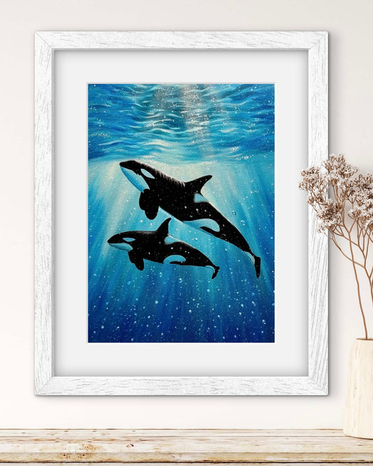 Pacific Orcas Print