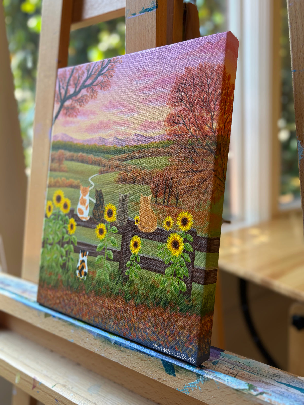 Autumn Kittens | Original Painting