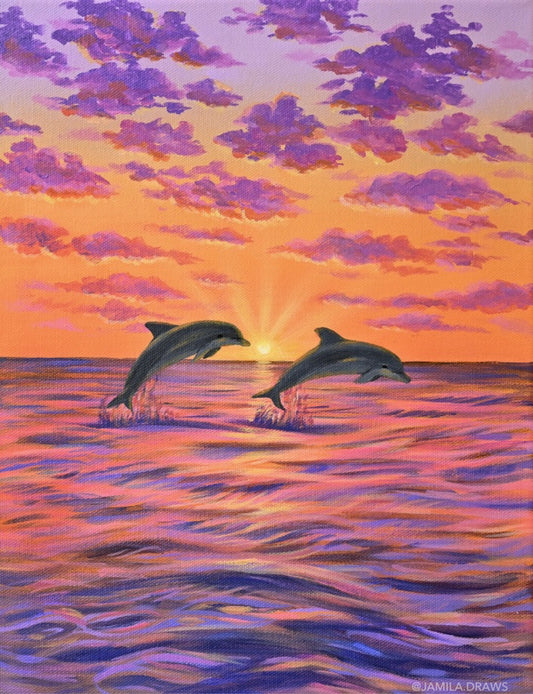 Dolphin Sunset