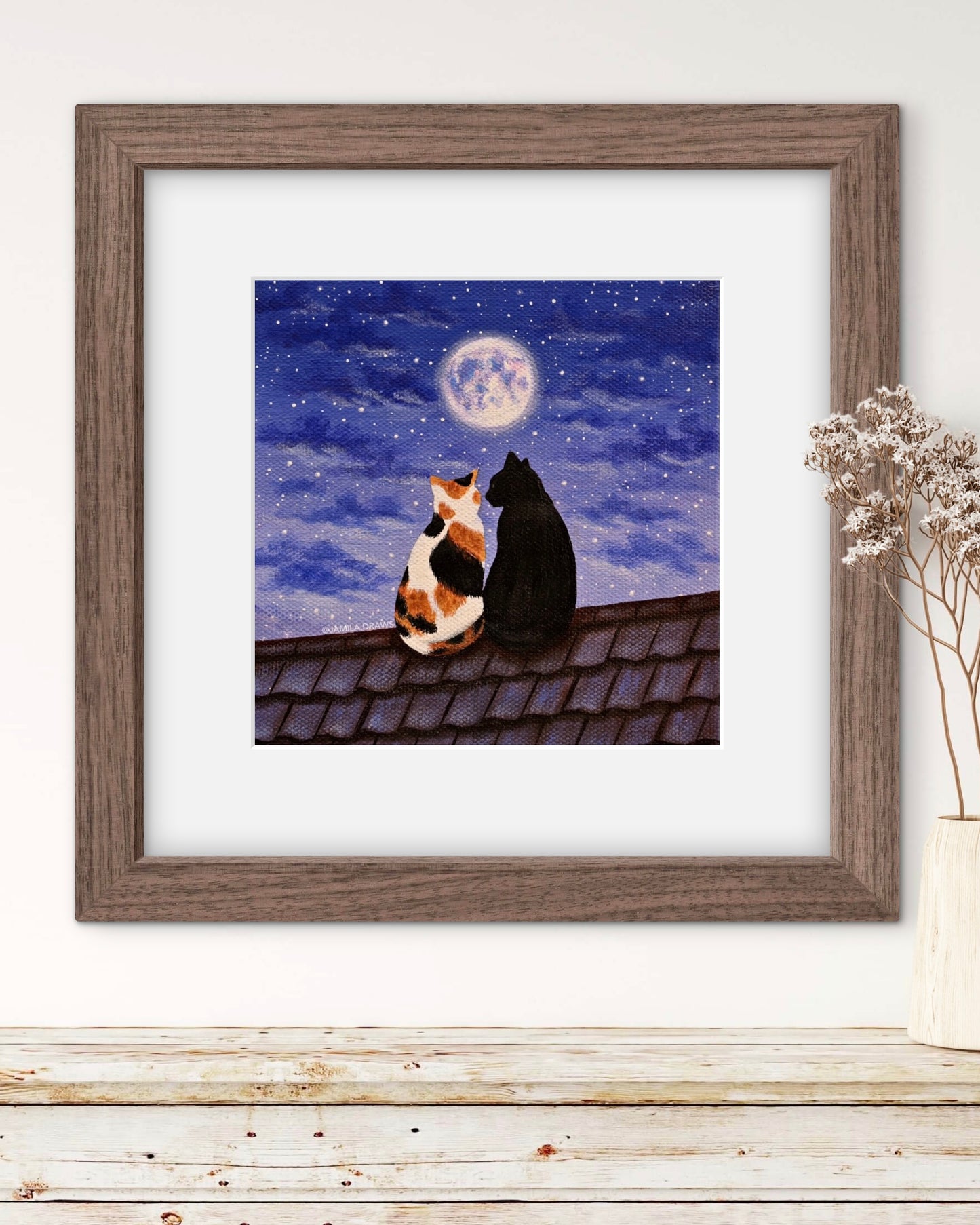 Moonlight Companions Print