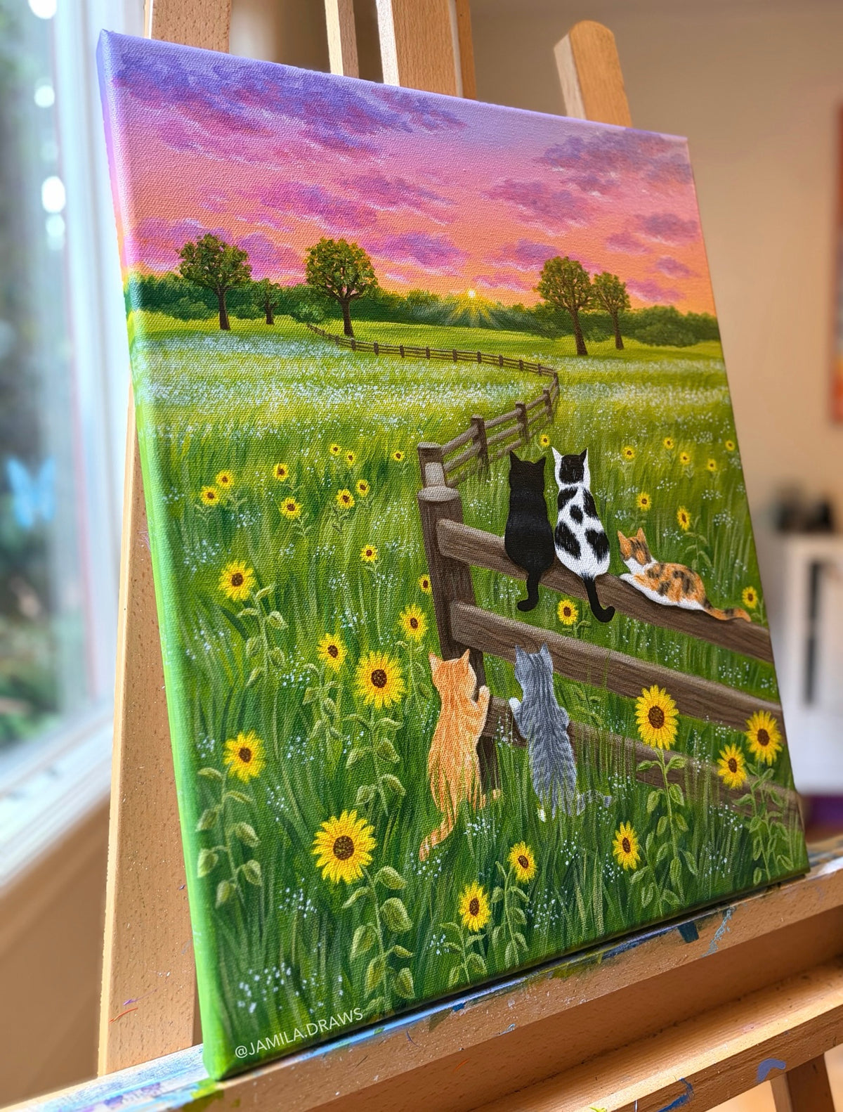 Sunflower Friends| Original Painting