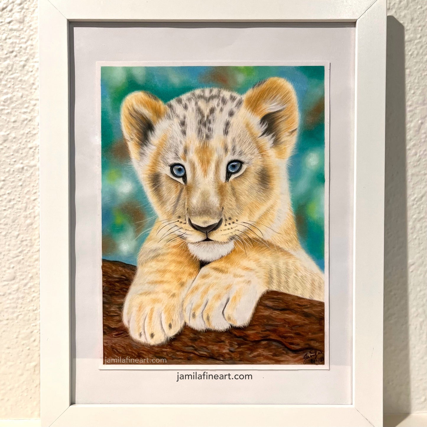 Lion Cub | Pastel pencils on paper