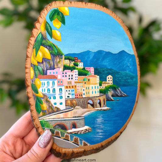 Amalfi Coast | Acrylic on wood