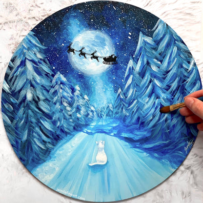 Watching Santa | Acrylic on canvas