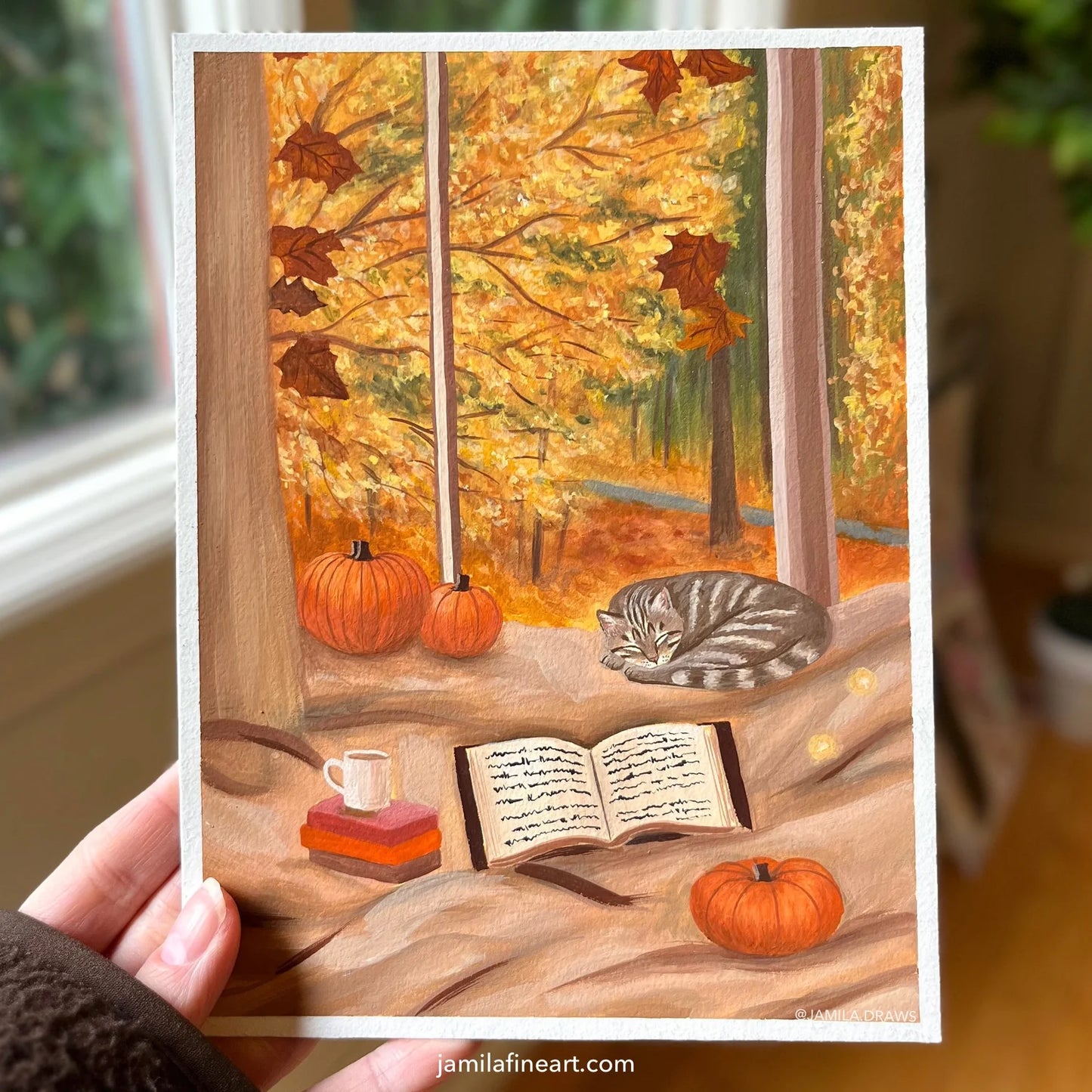 Cozy Evening | Gouache on paper