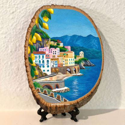 Amalfi Coast | Acrylic on wood