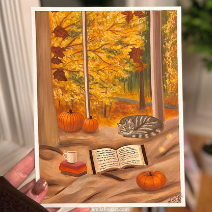 Cozy Evening | Gouache on paper